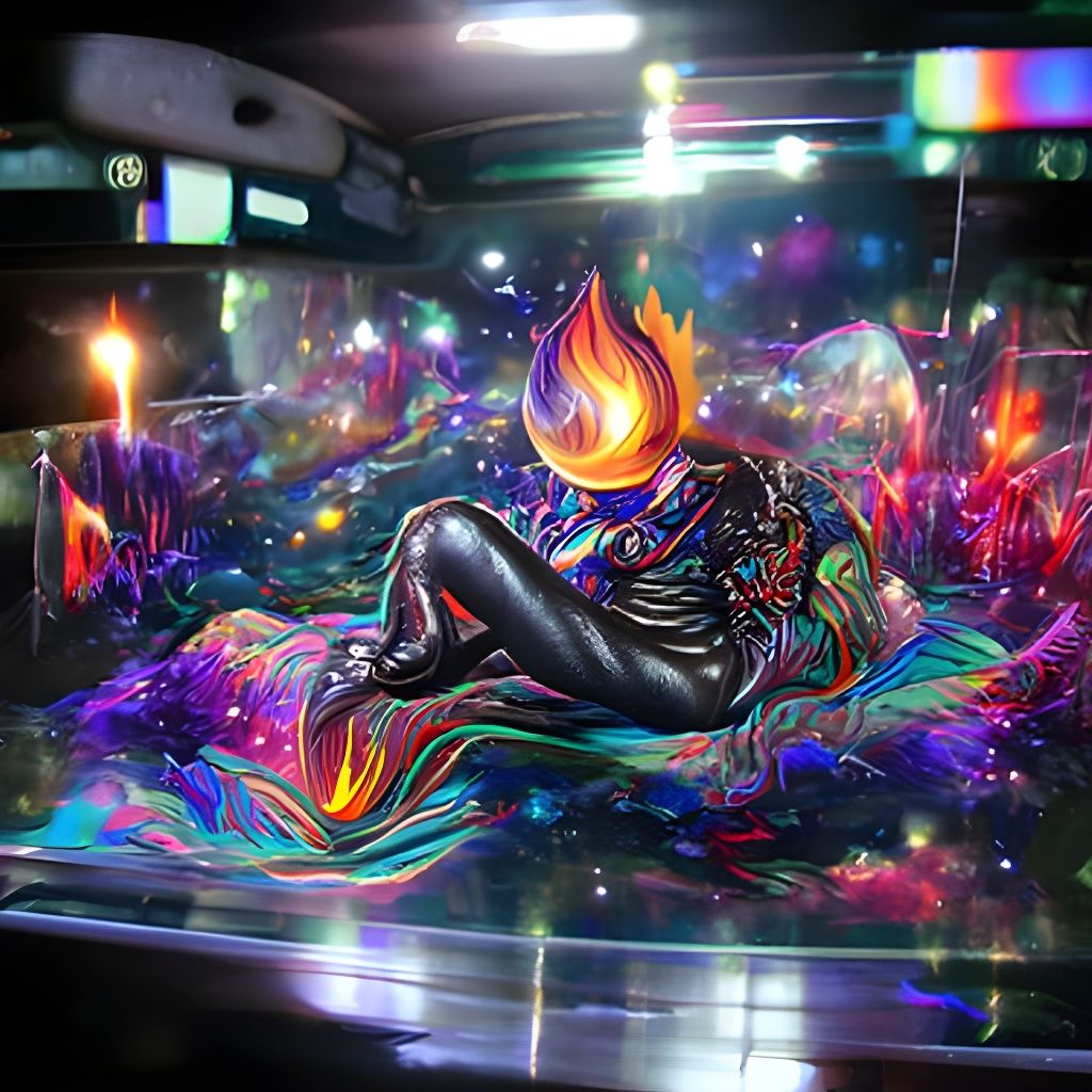 Cosmic Midnight Flame Underground Illustration
