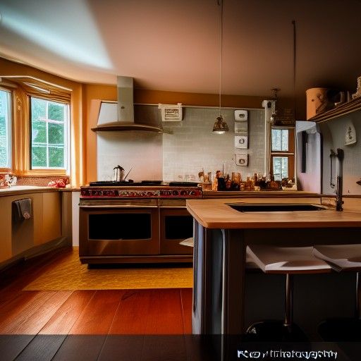 Fantasy Kitchen in Professional Photography Style