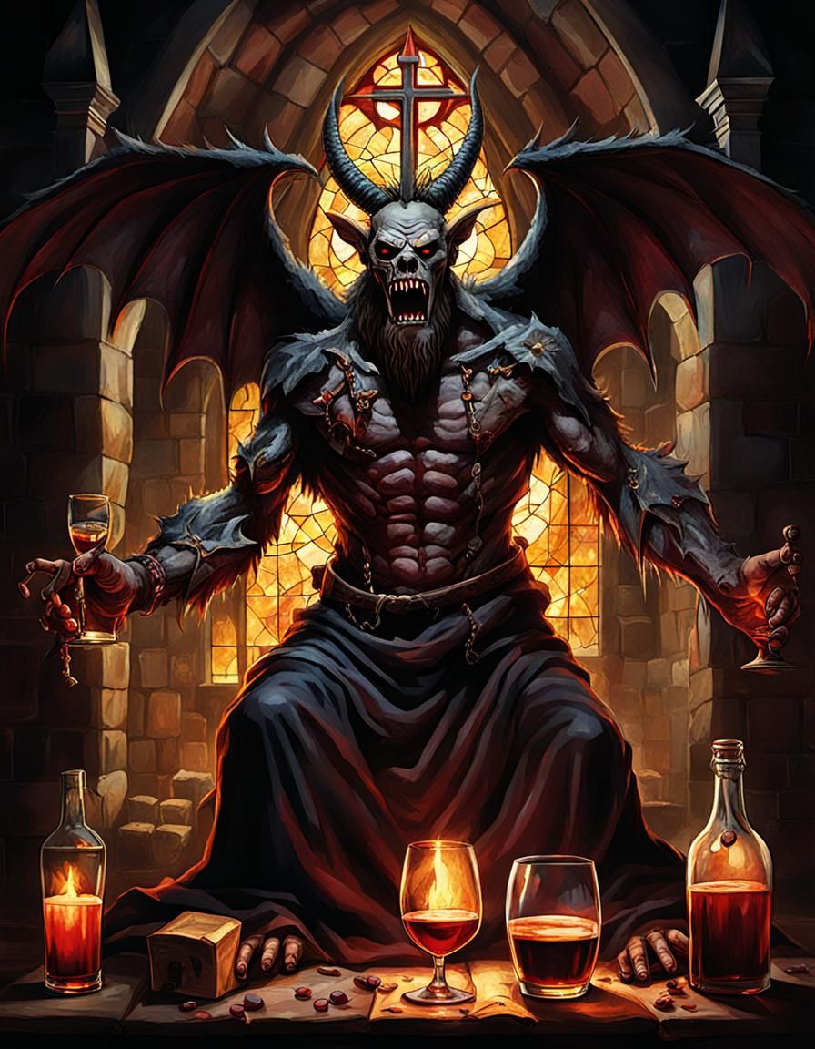 Demons of the Alcoholic Church: A Dark Vision