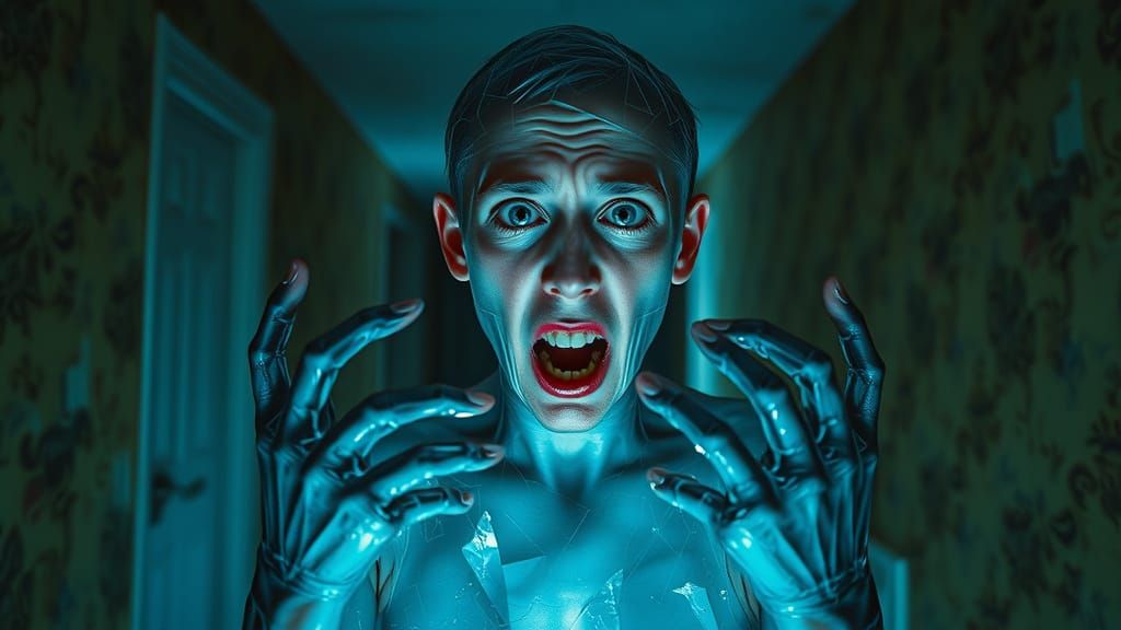 Frozen Terror in a Desolate Corridor