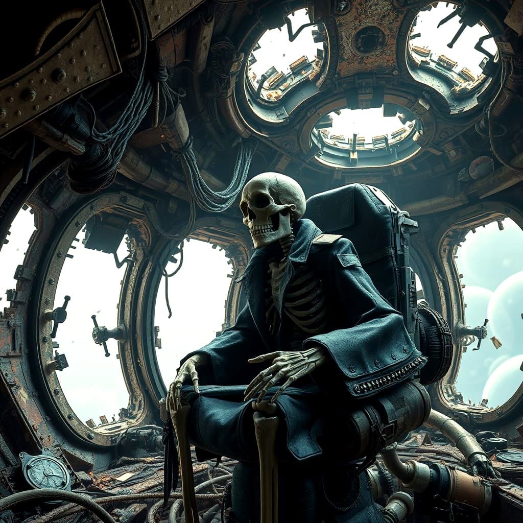 Wrecked Spaceship Interior in Unreal Engine 5