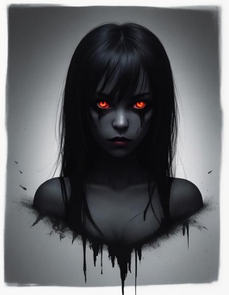 Abstract Darkness Generated by AI