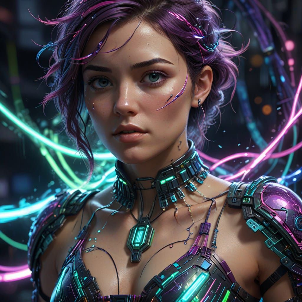 Fantasy USB Necklace Concept Art in Vibrant Colors