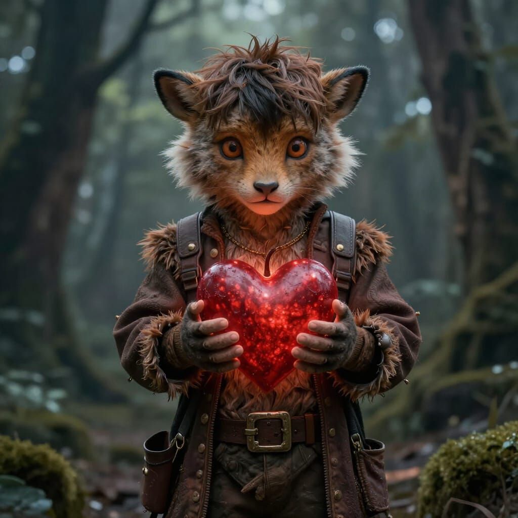 Brave Little Hero Animal Digital Matte Painting