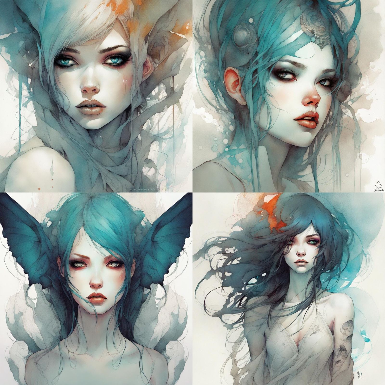 Artwork Inspired by Roset, Dittmann, Royo, and Lau