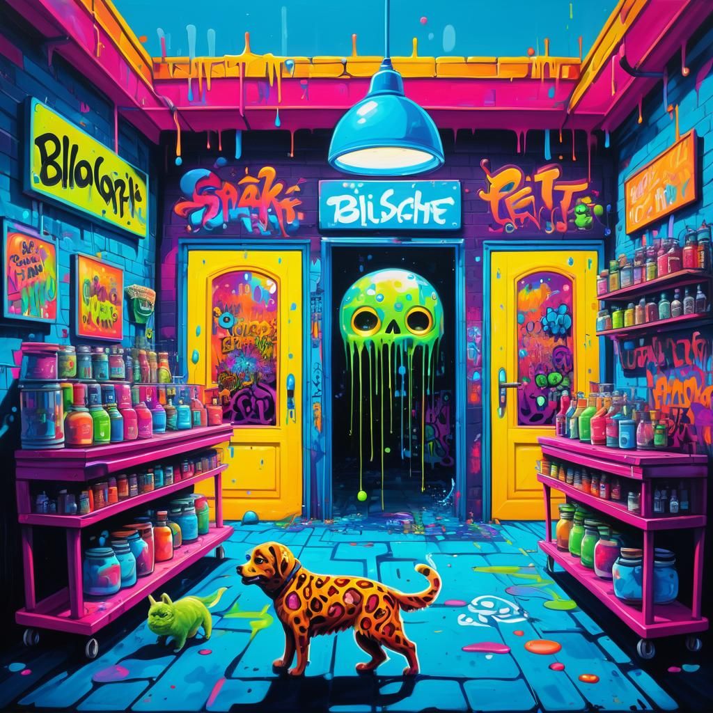 Psychedelic Pet Shop For Bioluminescent Freaks