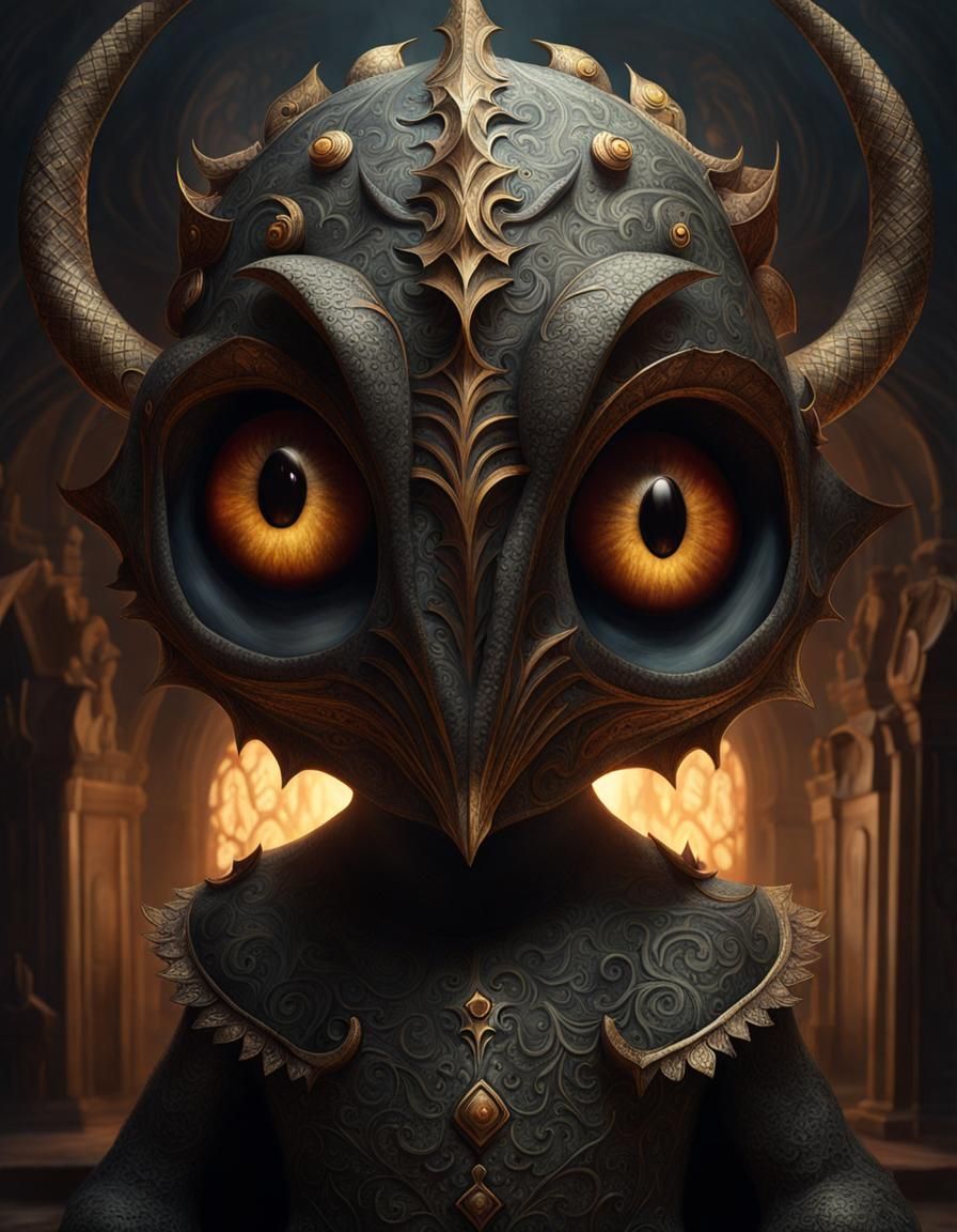 Wrath: Anthropomorphic Elemental Creature in Digital Paintin...