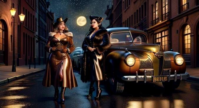 Dieselpunk Divas Of Flatiron City - Dolly DuChamps & Dolores Catalina Maria Alverez