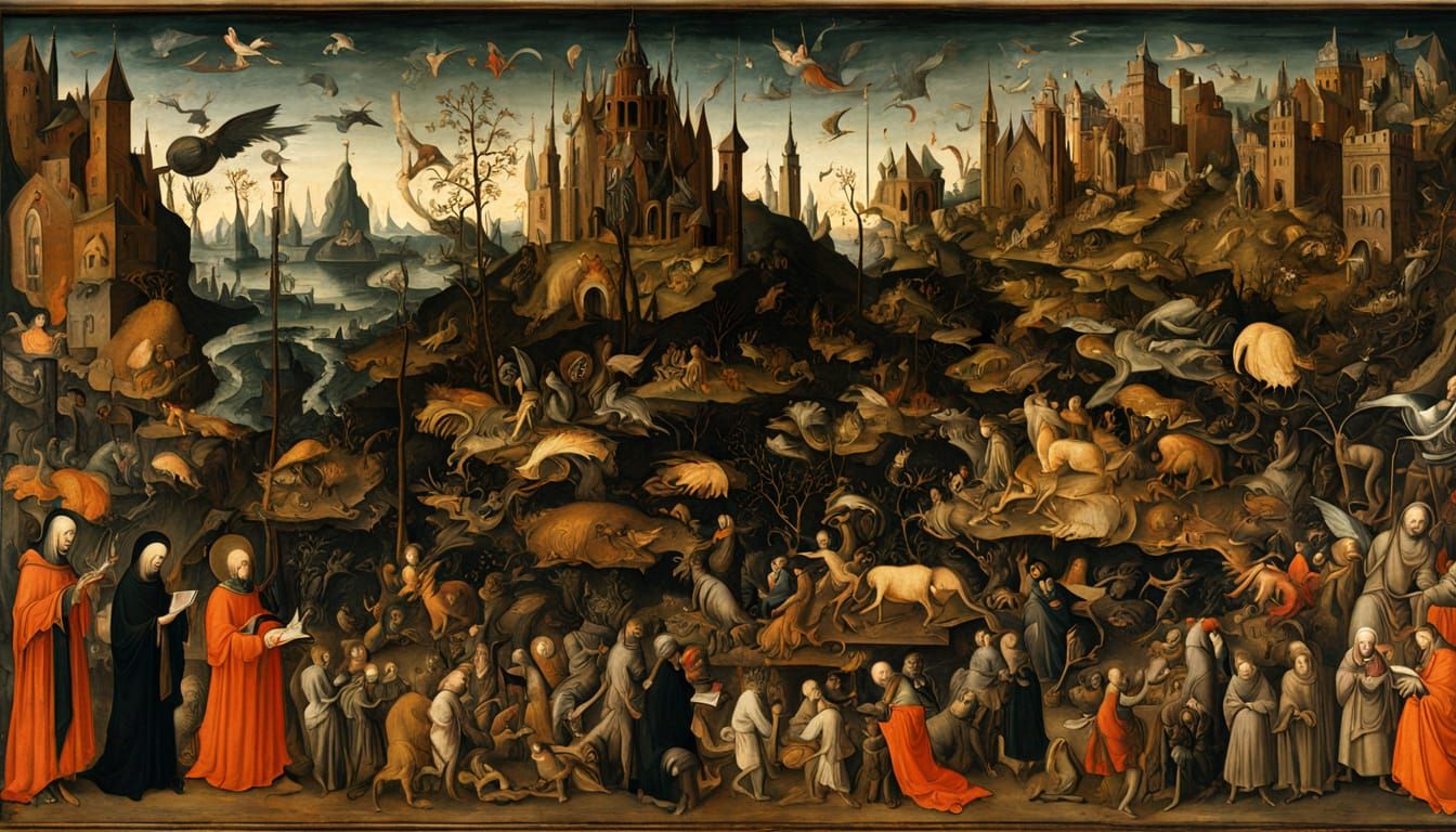 Temptation of Saint Anthony: Grotesque Surrealism