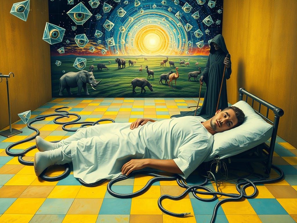 Cosmic Vigil by the Hospital Bed
