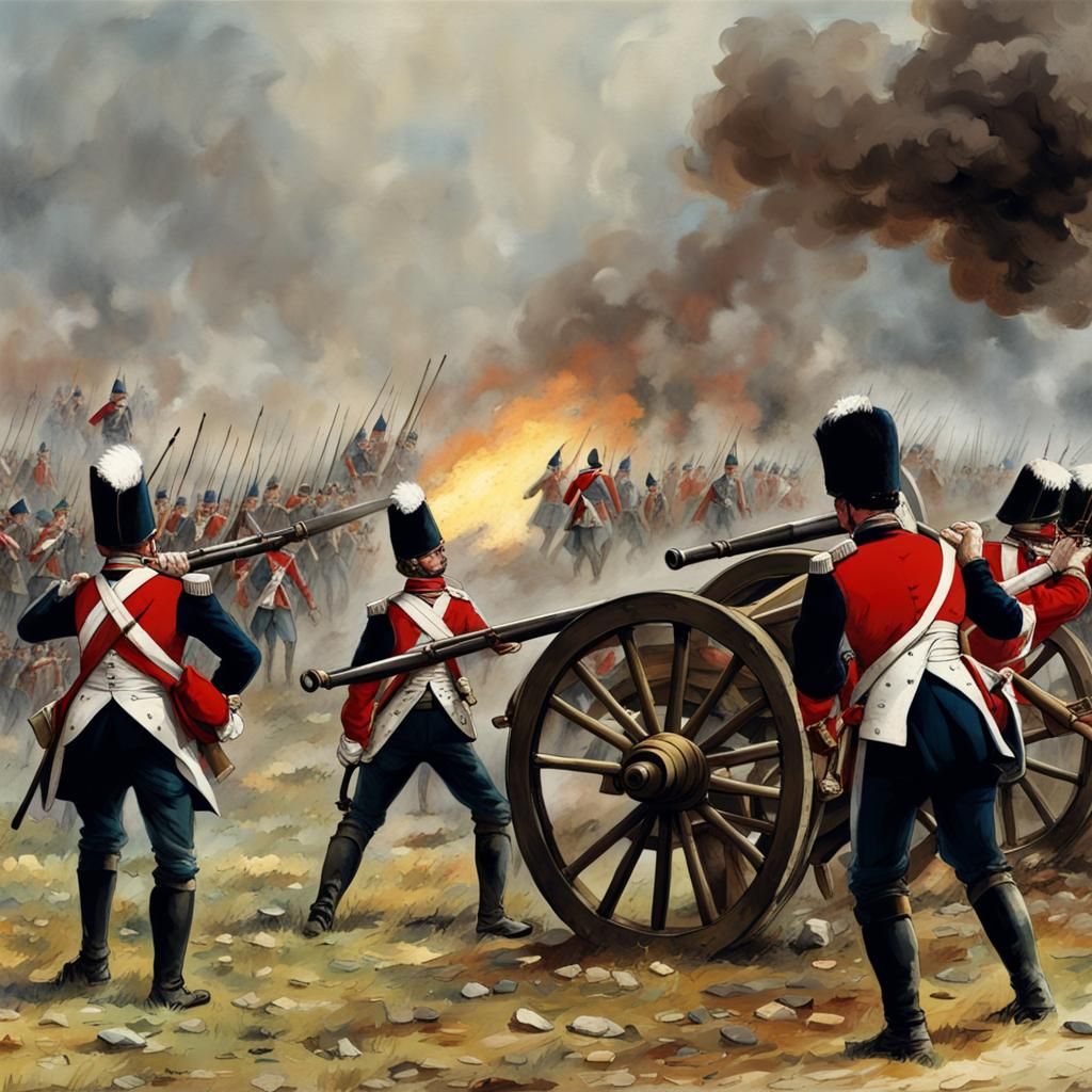 Napoleonic Wars: French Soldiers in Bloody Battle