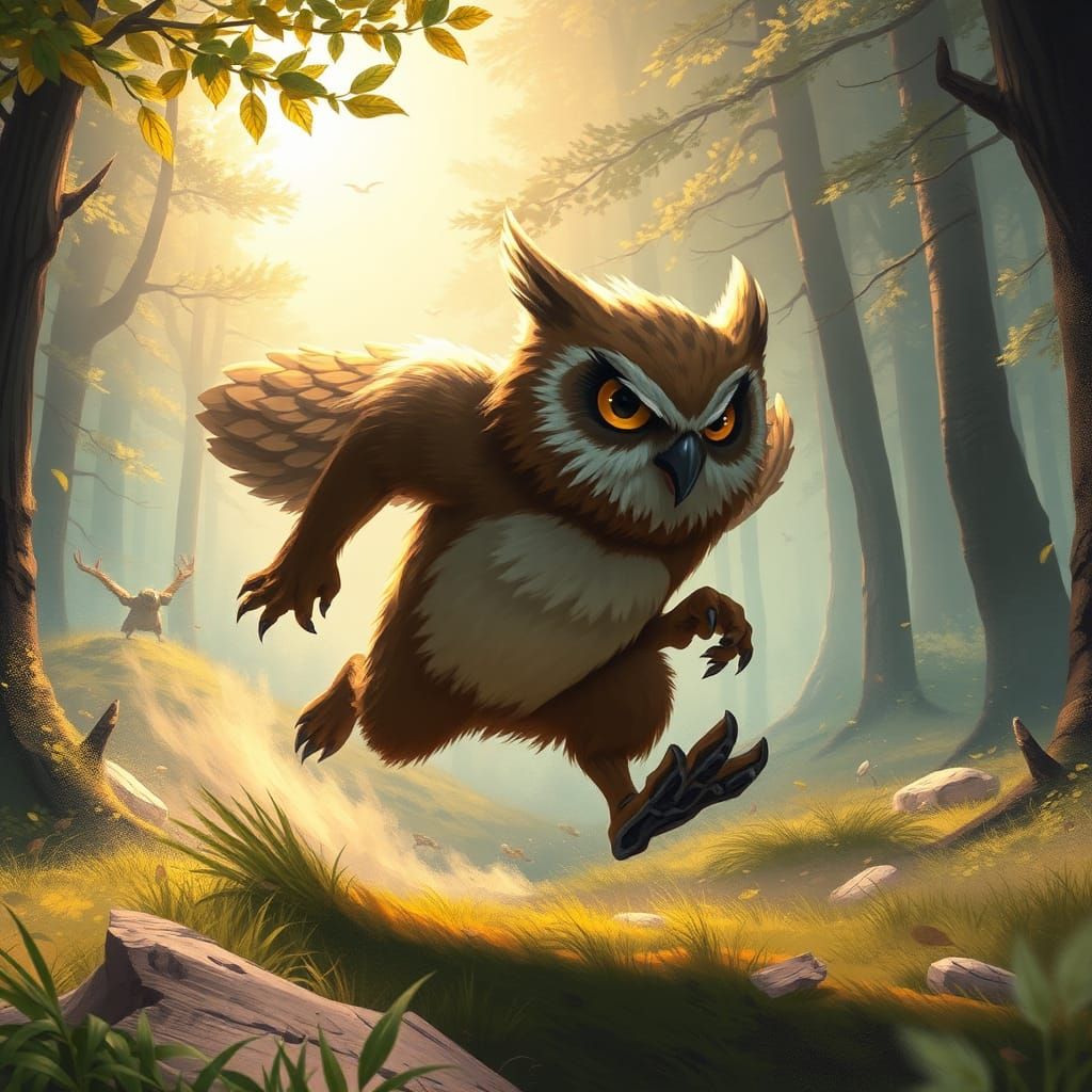 Fast Owlbear in Motion
