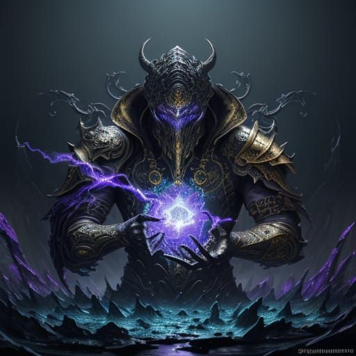 Molten Glass and Metal Dark Fantasy Concept Art