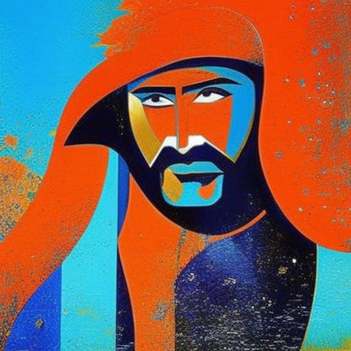 Rusty Water Over Portraits of Rains, Saryan Style