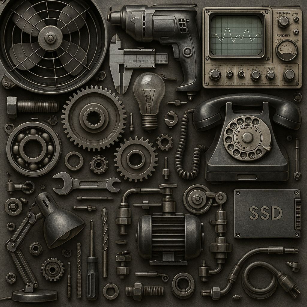 Detailed 8k Image of Modern Mechanical Inventions