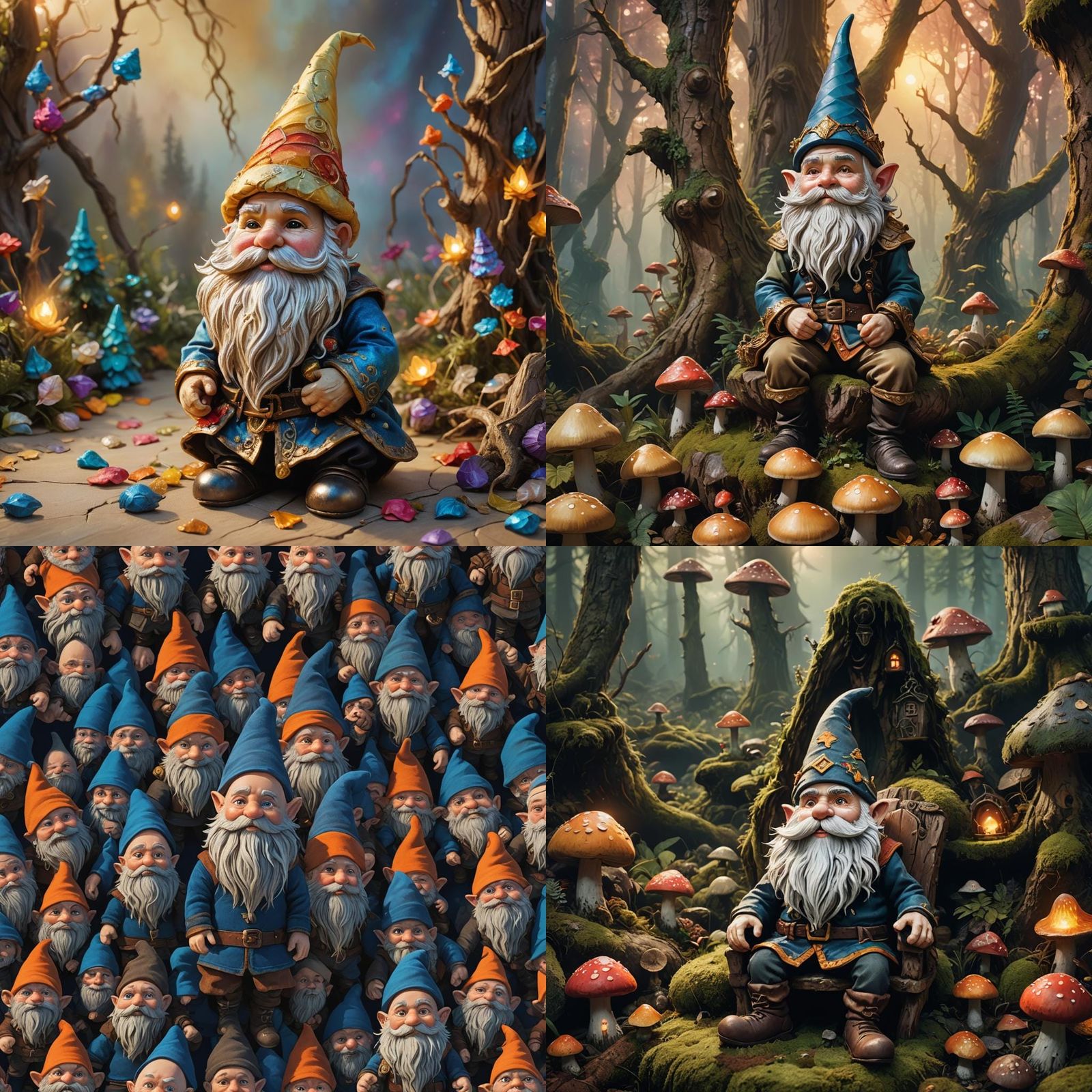 Detailed Gnome Plush Doll Fantasy Concept Art