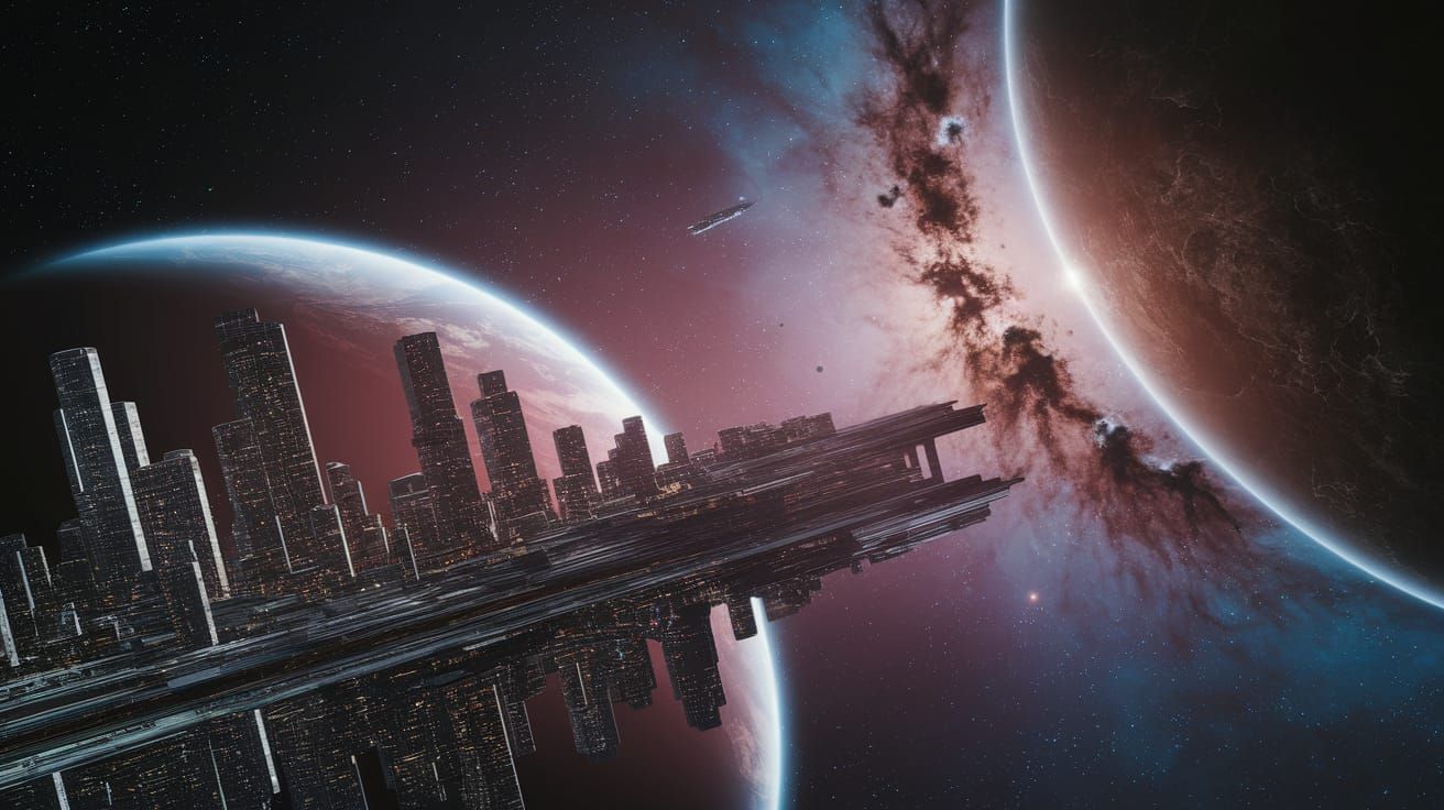 Giant City Floats in Deep Space Near Carina Nebula