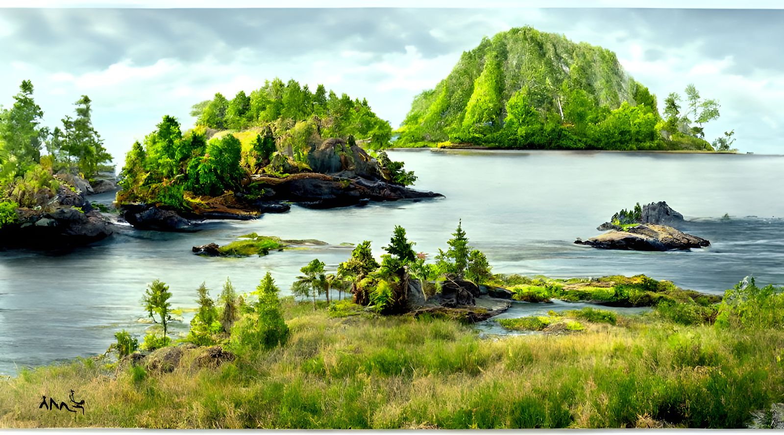 Island Landscape Photography in Enscape Style