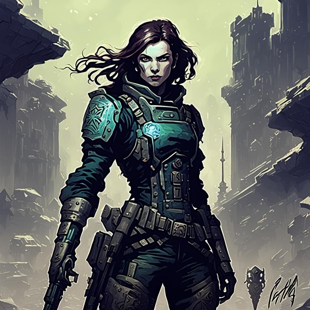 Eldritch General in Dystopian Army