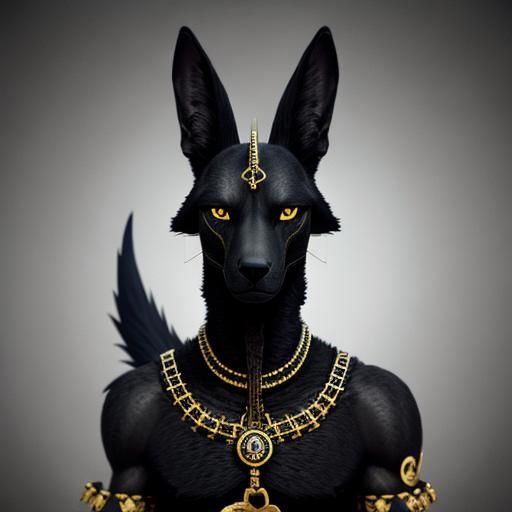 Black Anubis: A Lifelike Depiction