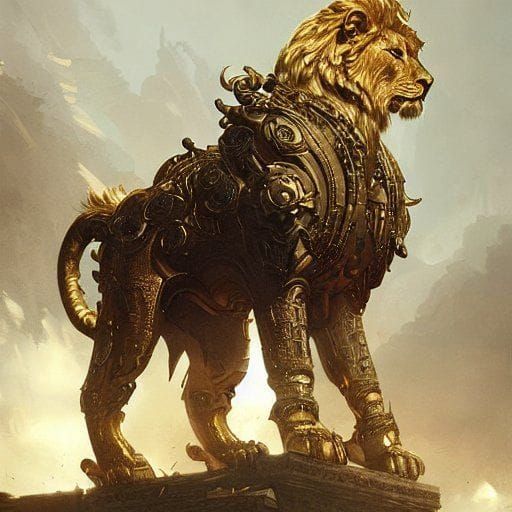 Majestic Lion Portrait