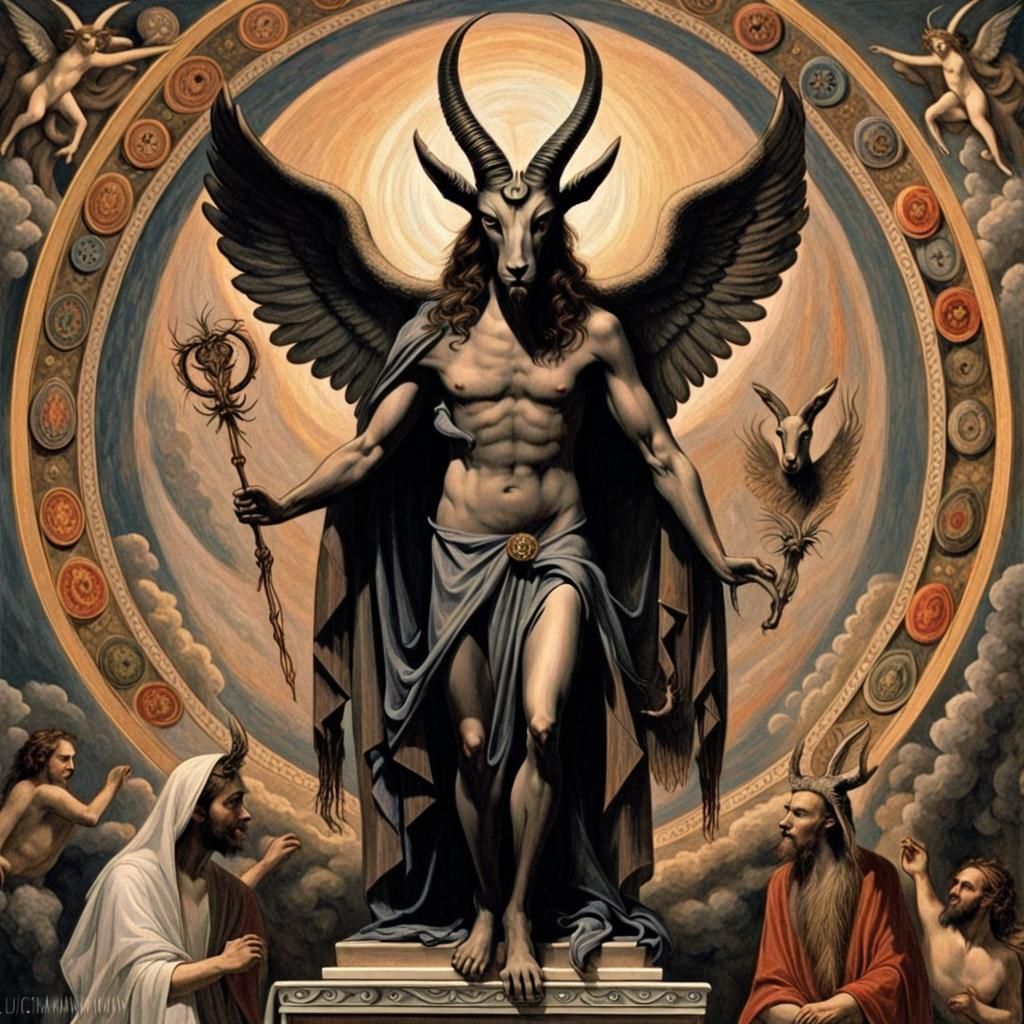 Baphomet Easter Icon: Byzantine Spiritual Amalgamation