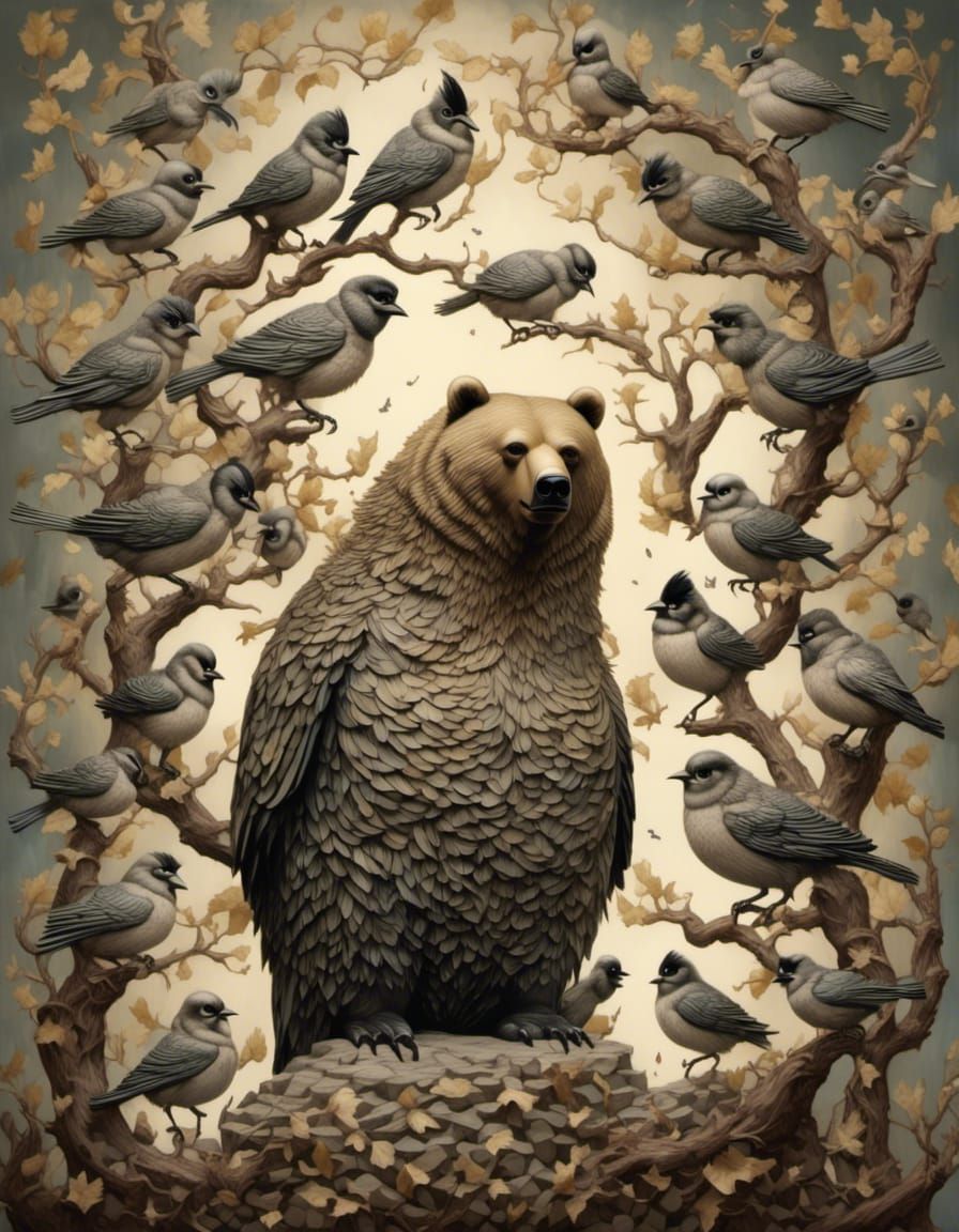 Birds of a Feather Flock Together: Artistic Rendition