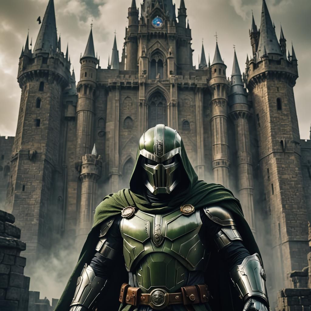 Doctor Doom Ominous Castle Heroic Film Still