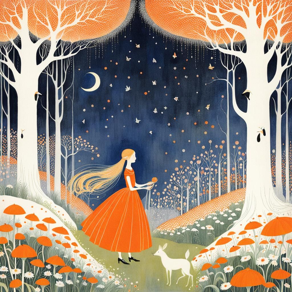 Orange in Many Shades: Golden Age Illustration