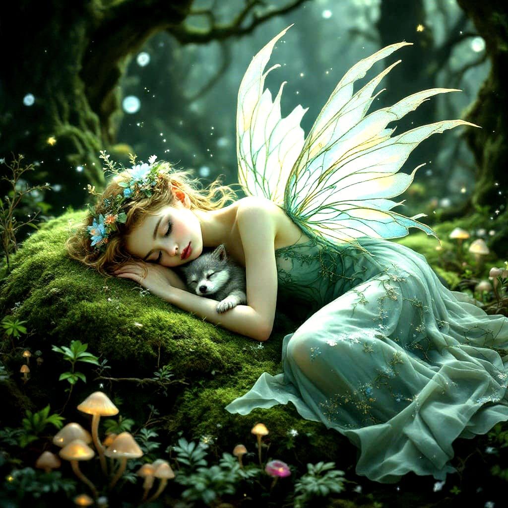 Whispering Forest Dream in Enchanted Realism Style