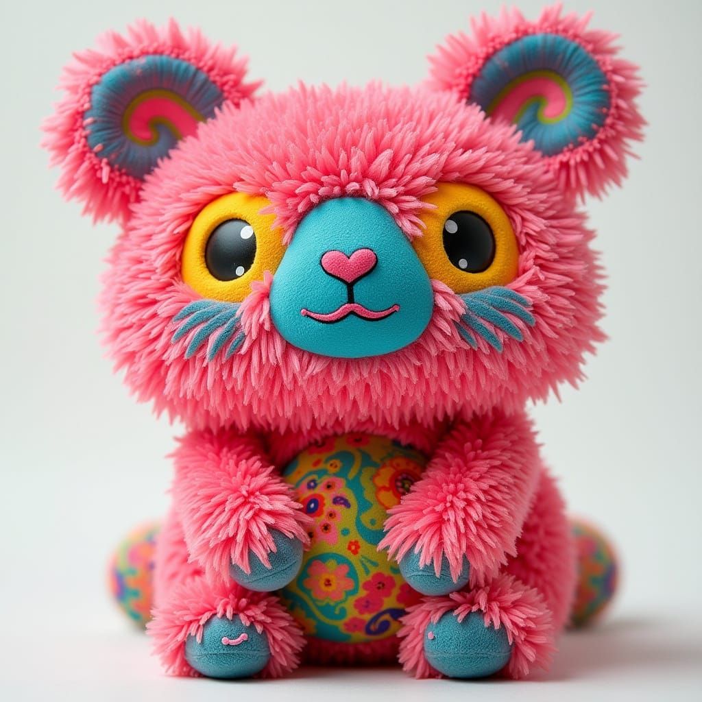 Colorful Plush Hububu Animal Inspired by Labubu Toy