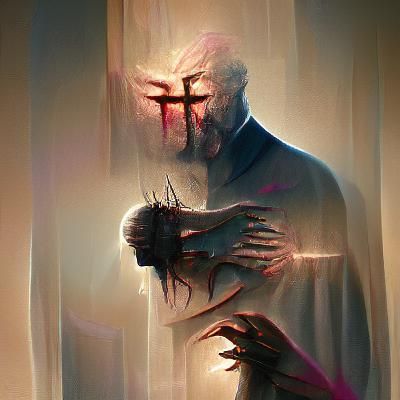 Sinister Forgiveness in a Fantasy Art Style