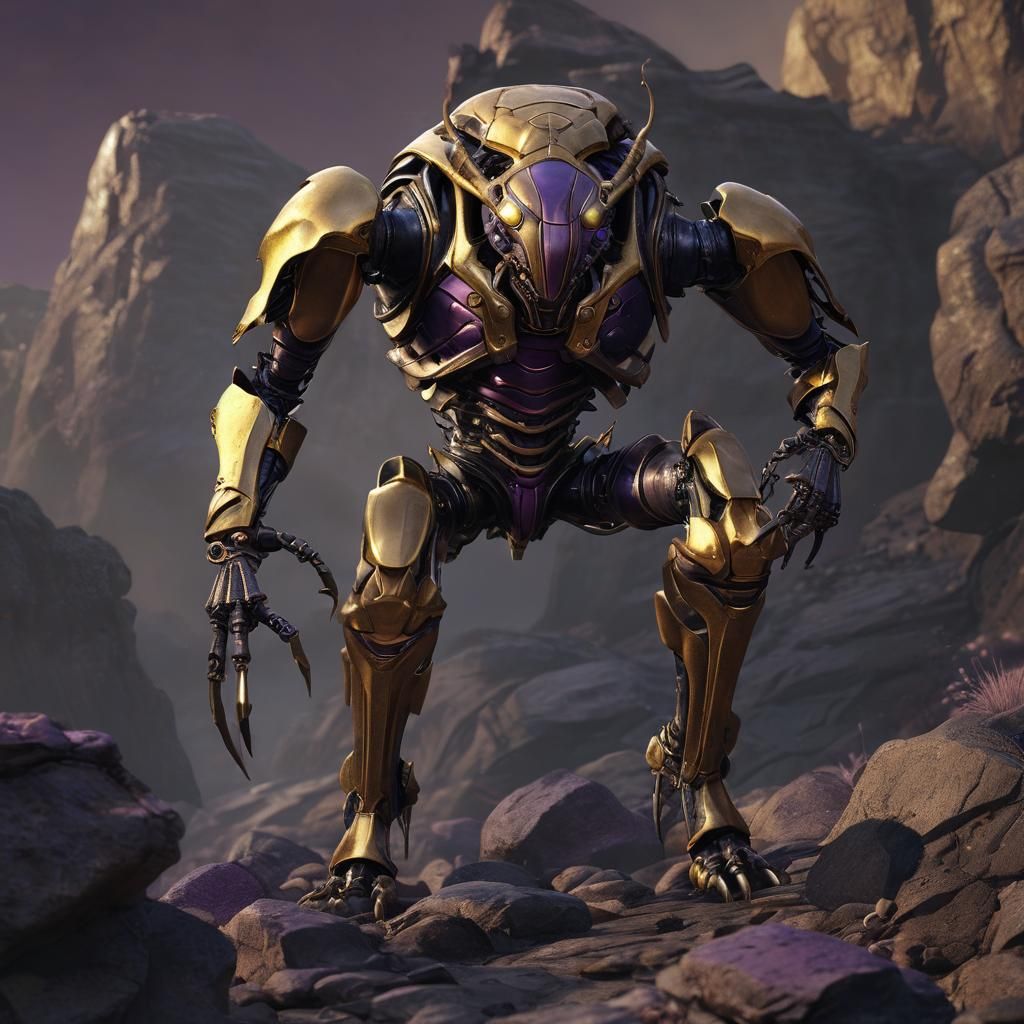 A hyperrealistic 3D render a Gun Boss Sambash, the villain o...