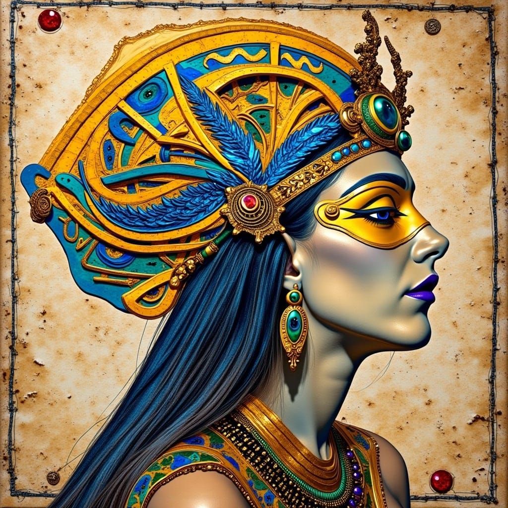 Egyptian Influencer <lora:Epic Sci Fi Flux:1.0>