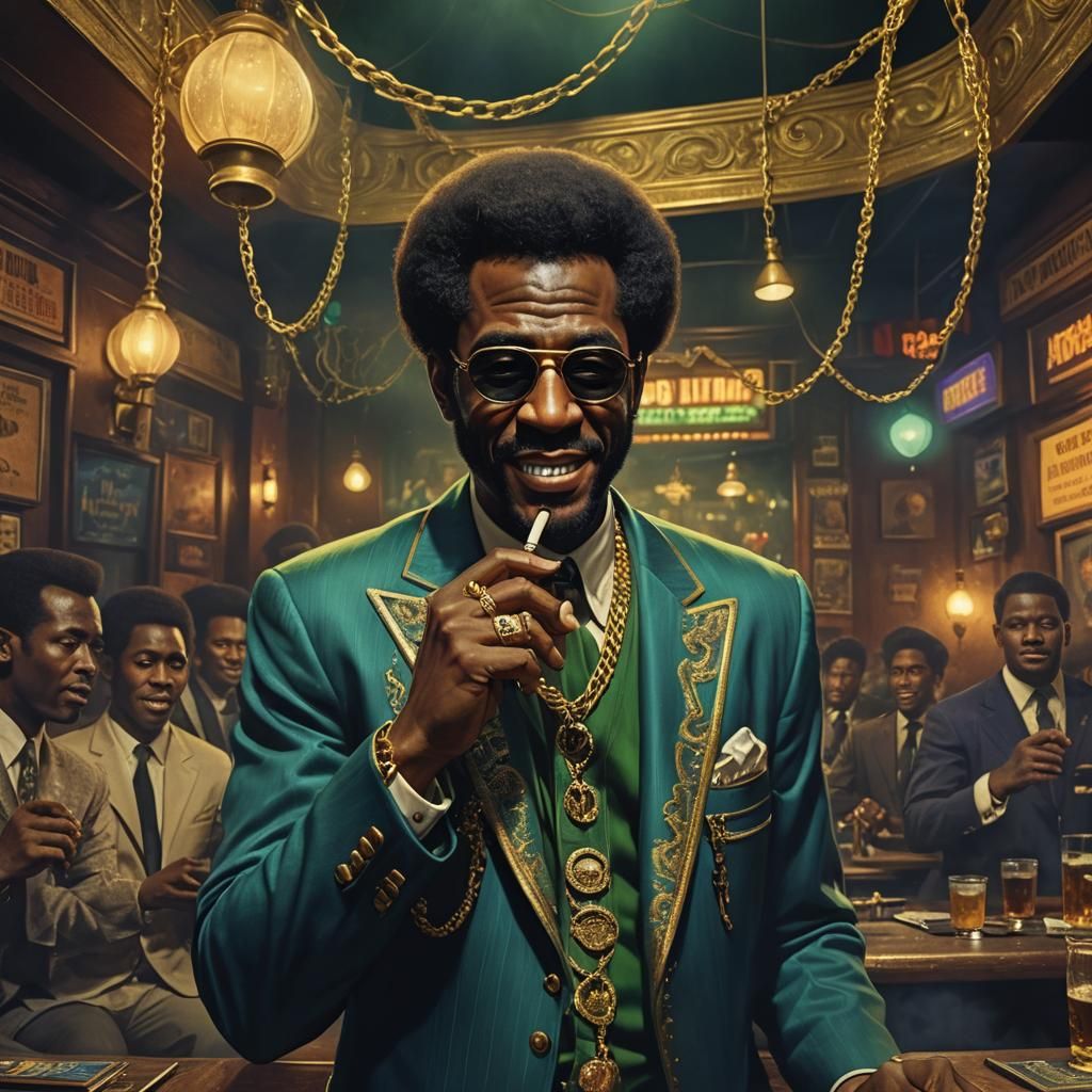 Vintage Blues Album Cover with Musician