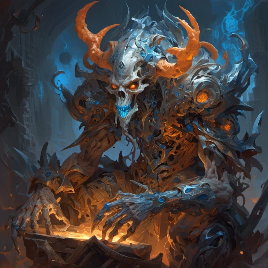 Twisted Steel God with Blue Eyes