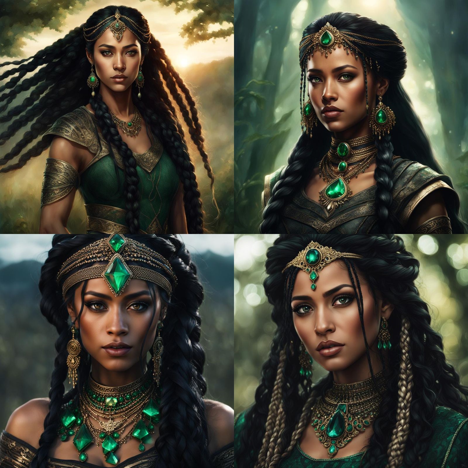 Powerful Witch Commanding Dragon on Battlefield