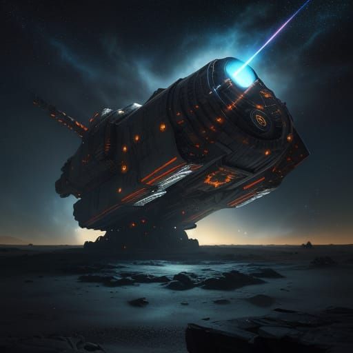 Massive Magnetic Accelerator Cannon Fires Projectile into Sp...