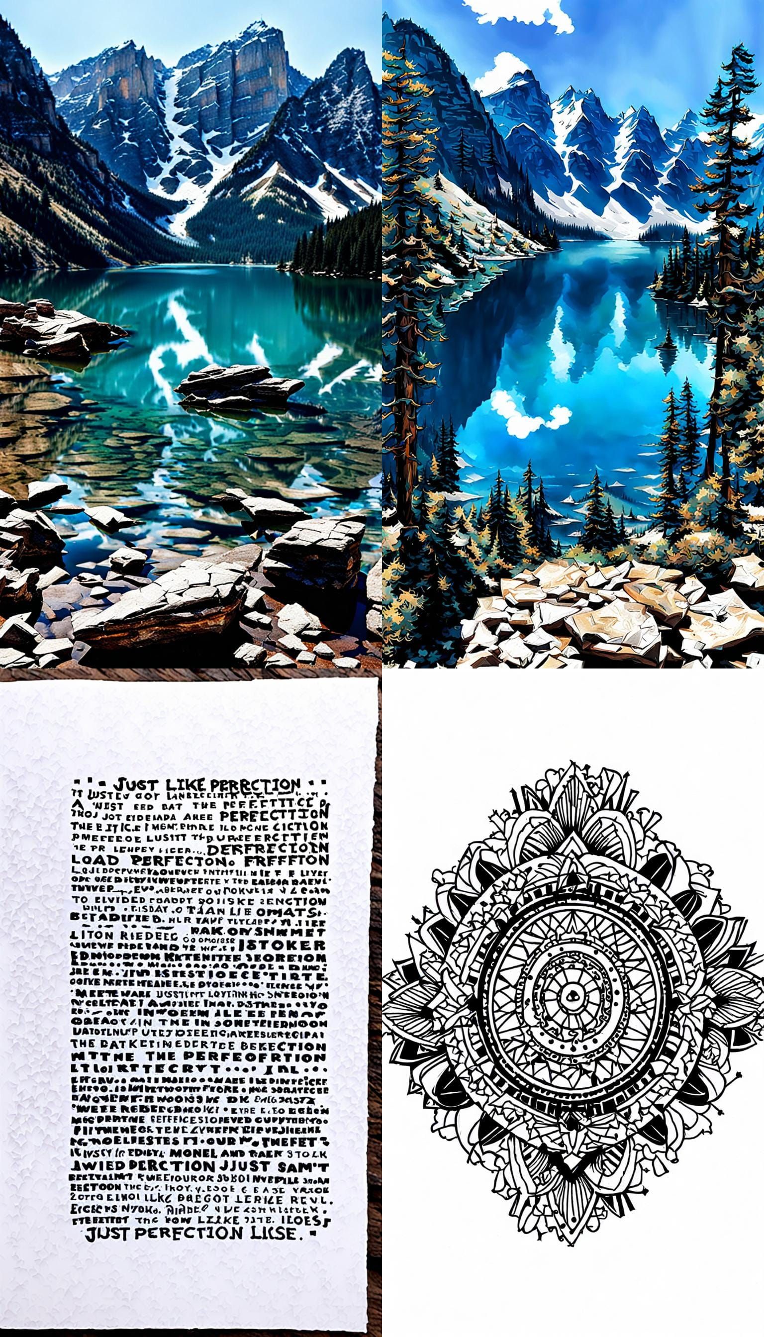 Image Generated from Simple Prompt About Perfection