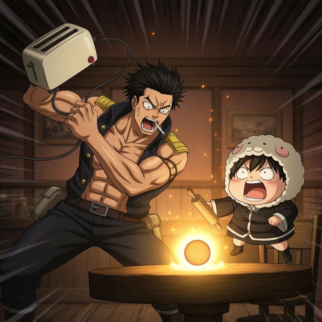 Yami and Charmy Battle for Last Cookie in Dynamic Anime Styl...