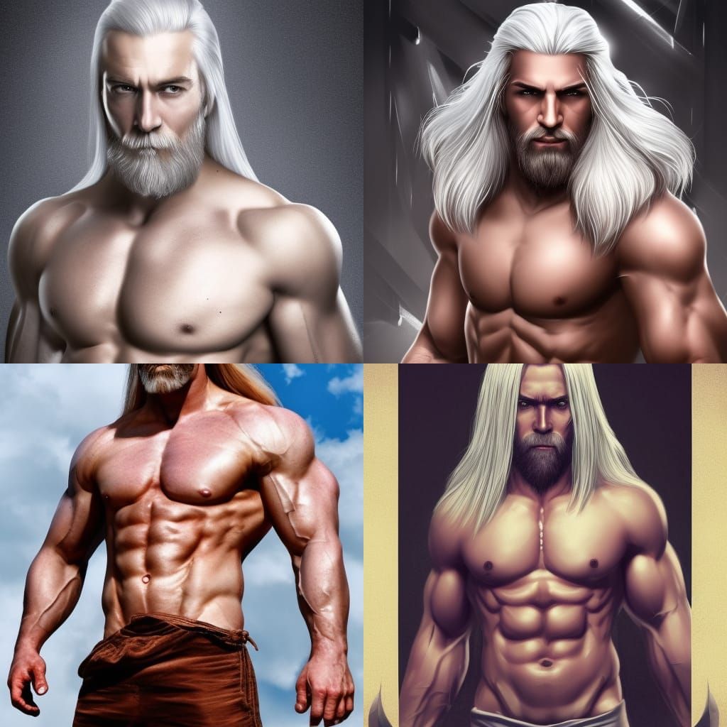 Viking Warrior Portrait in Hyperdetailed Style