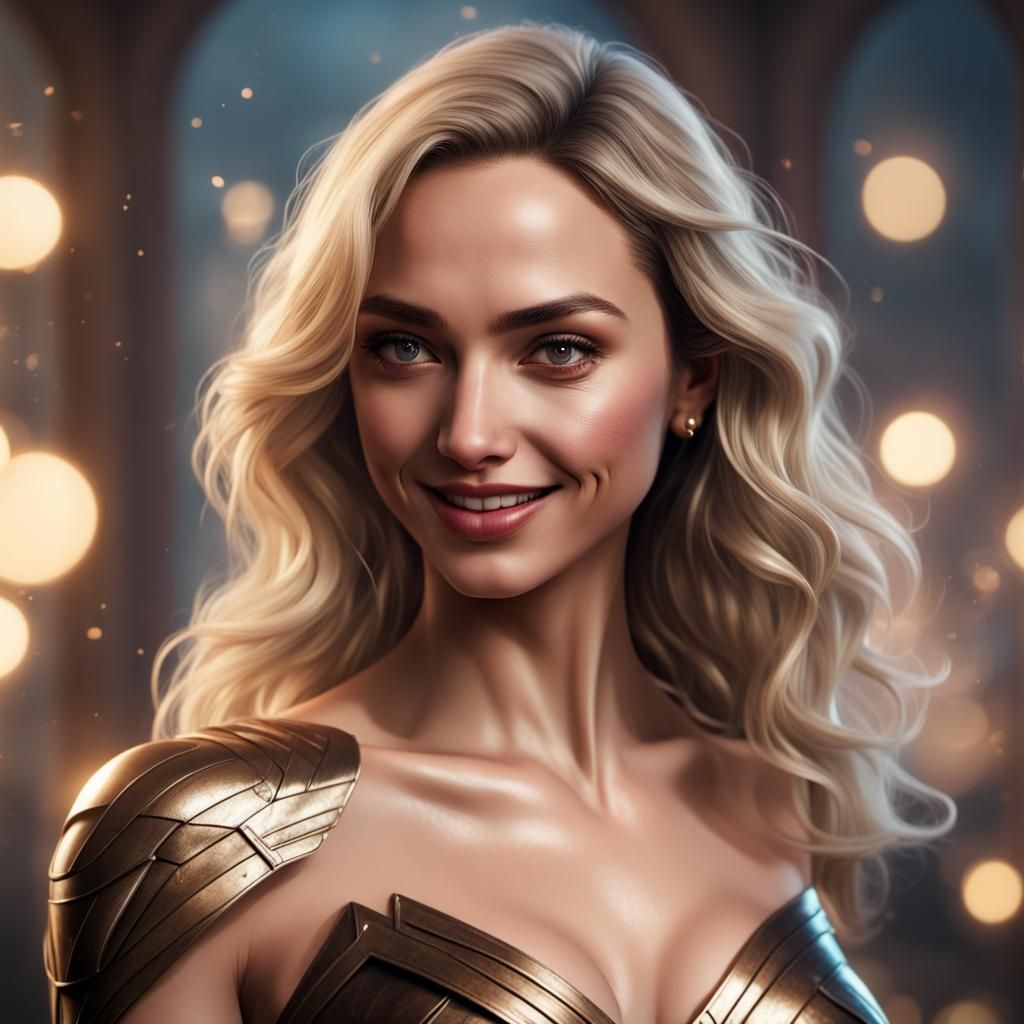 Delightful wife IRINA embodies BLONDE Gal Gadot charm| Wonde...