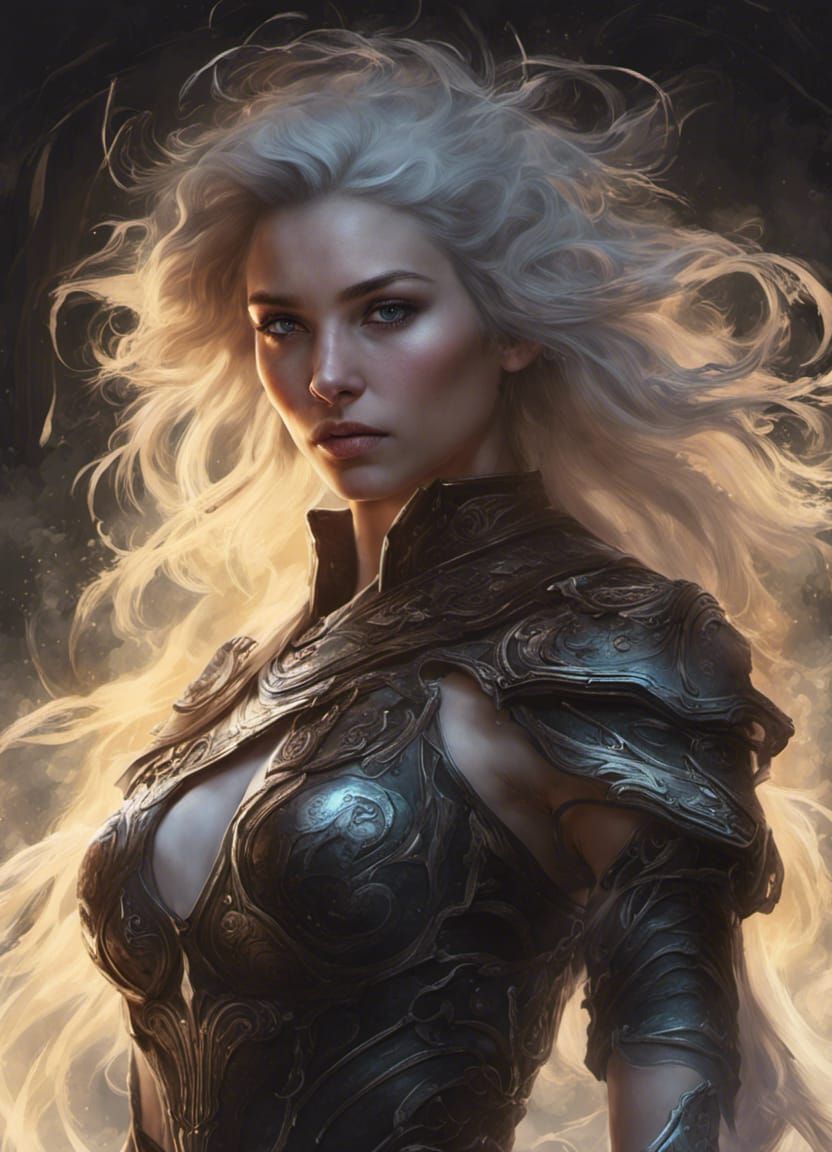 Dark Fantasy Heroine Portrait in 8K Resolution