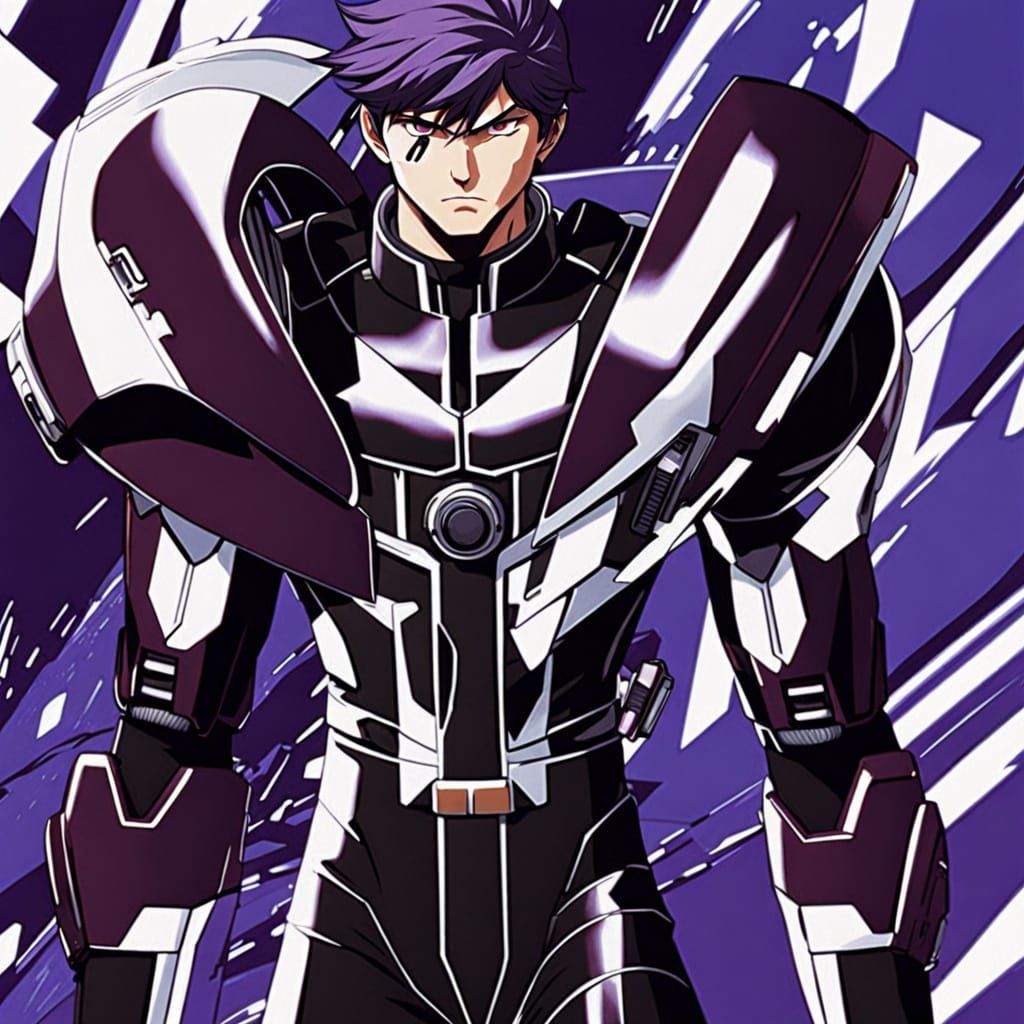 Cyberpunk Masterpiece in Anime Style