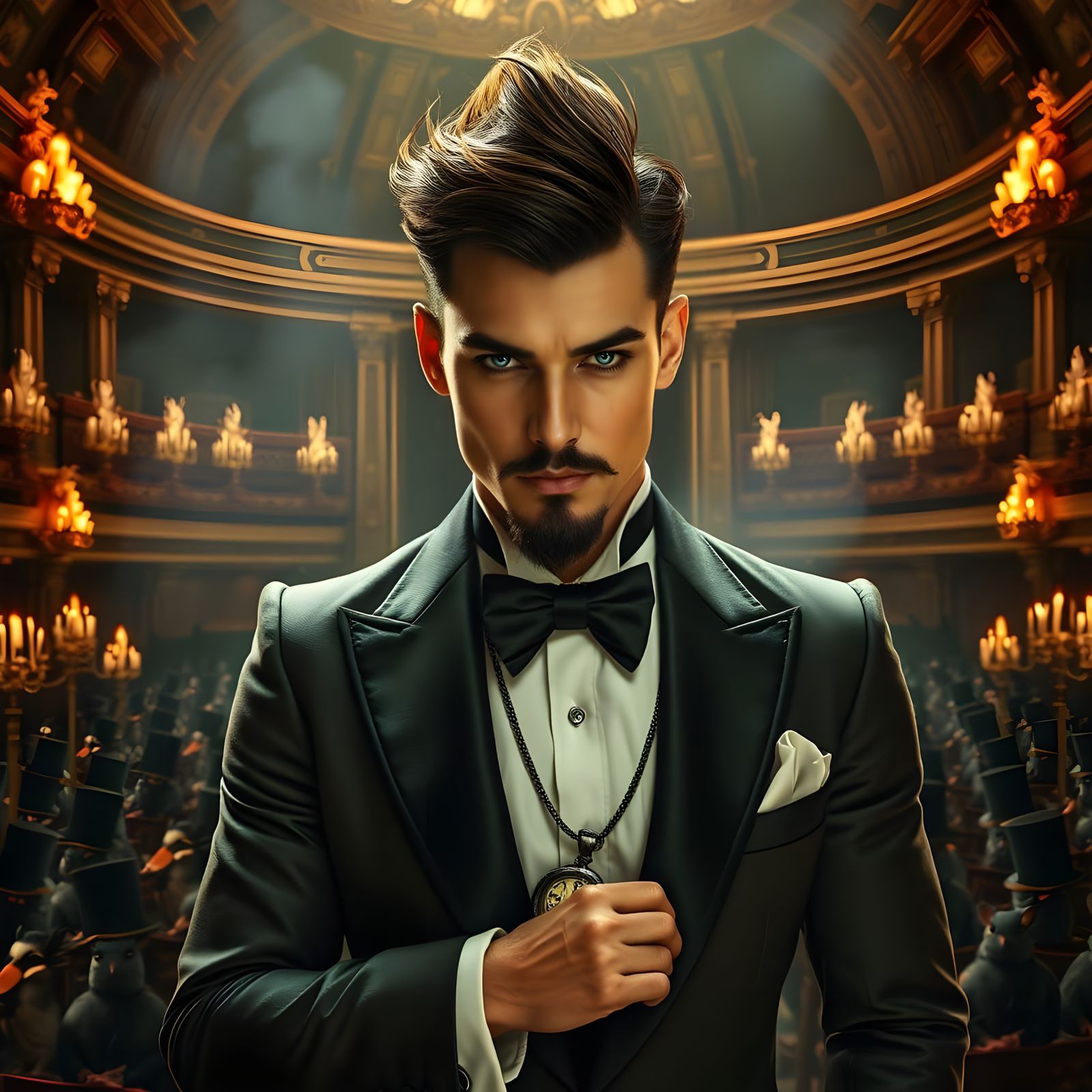 Steampunk Conductor of Darkness and Desire