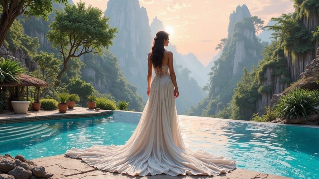 Abstract Infinity in Rococo Style