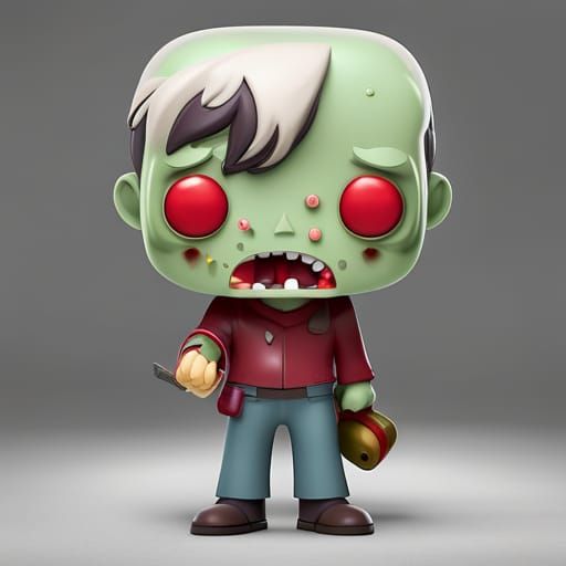 Funko Pop Zombie Figurine Studio Shot