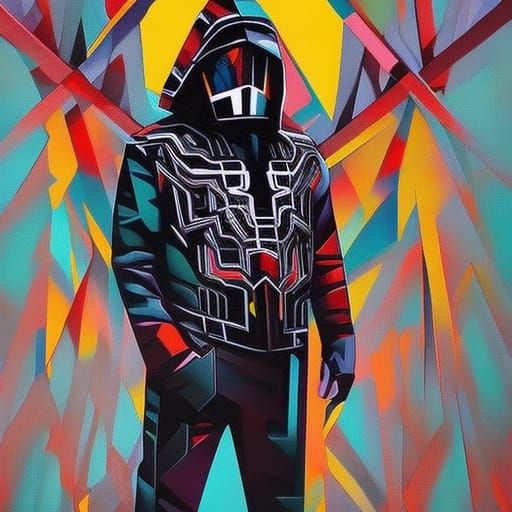 Geometric Man: Graffiti Art Vigilante