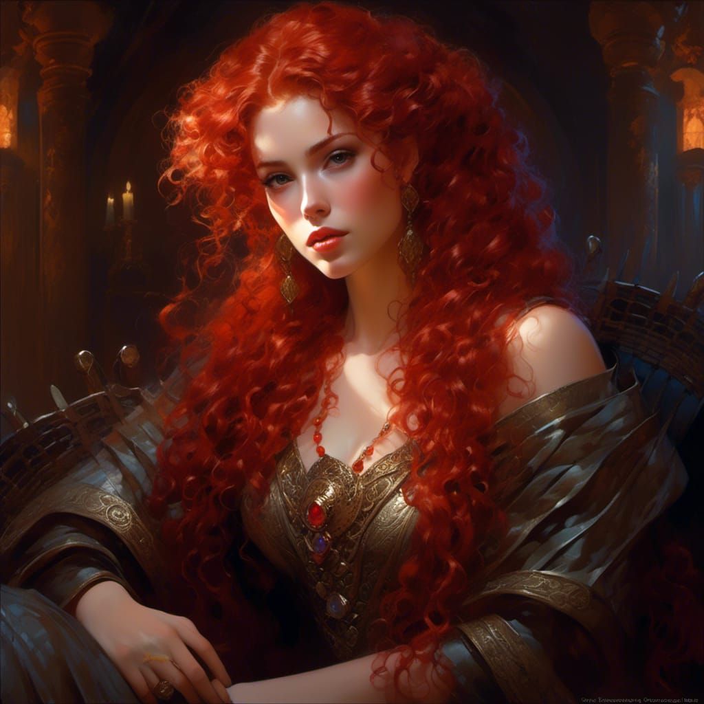 Aerin Firehair Portrait: Dragon Killer in Hyperrealism