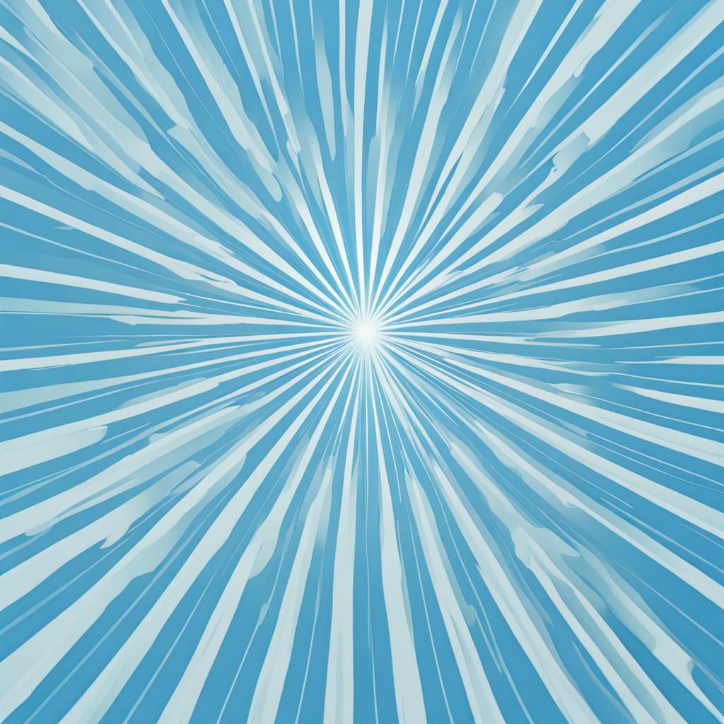 Sky Blue Starburst Centered